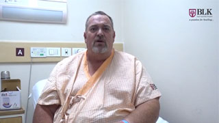 Mark Anthoney Mass talks about his treatment at BLK Hospital