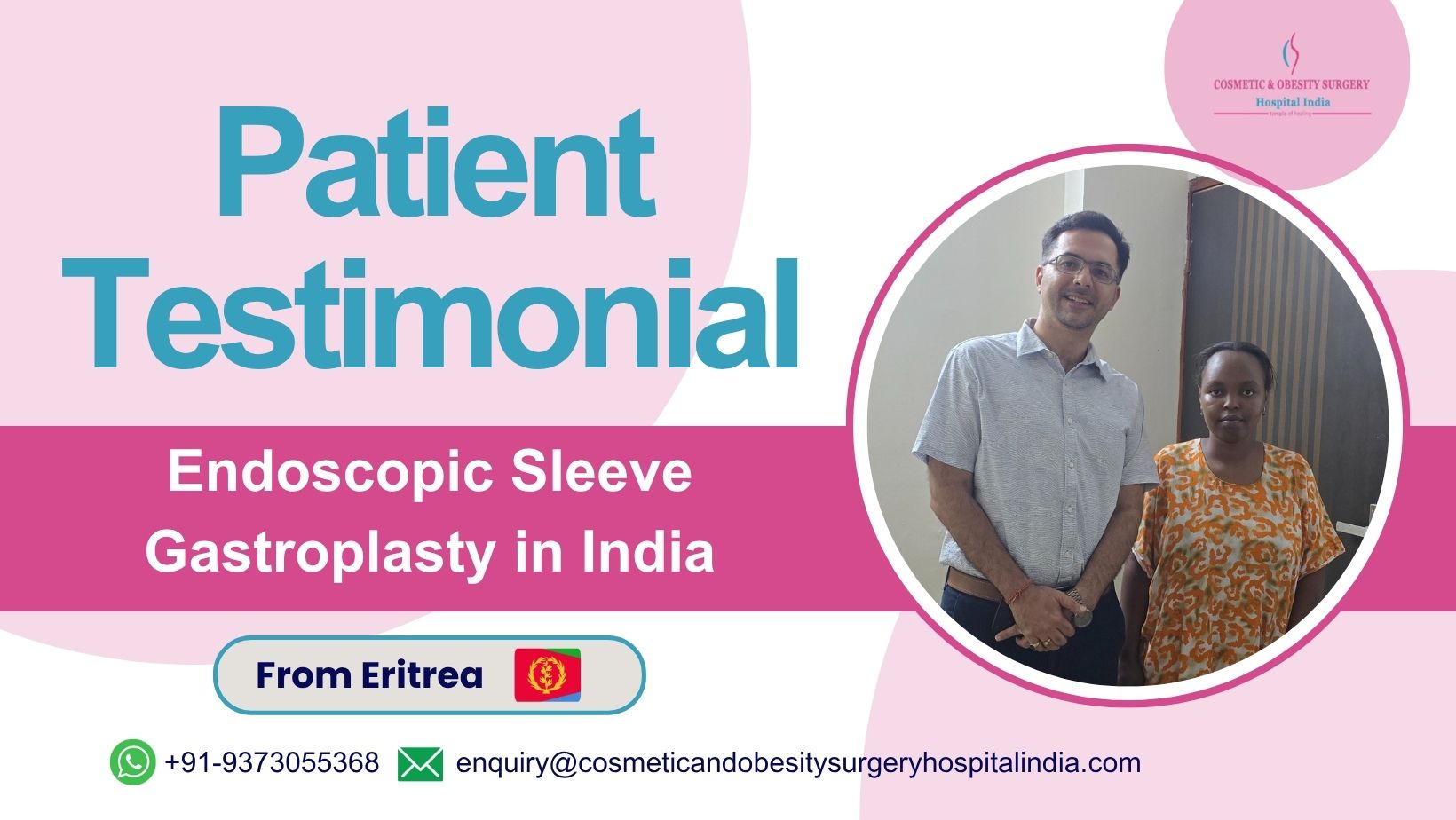 Ptient testimonial Endoscopic Sleeve Gastroplasty Surgery